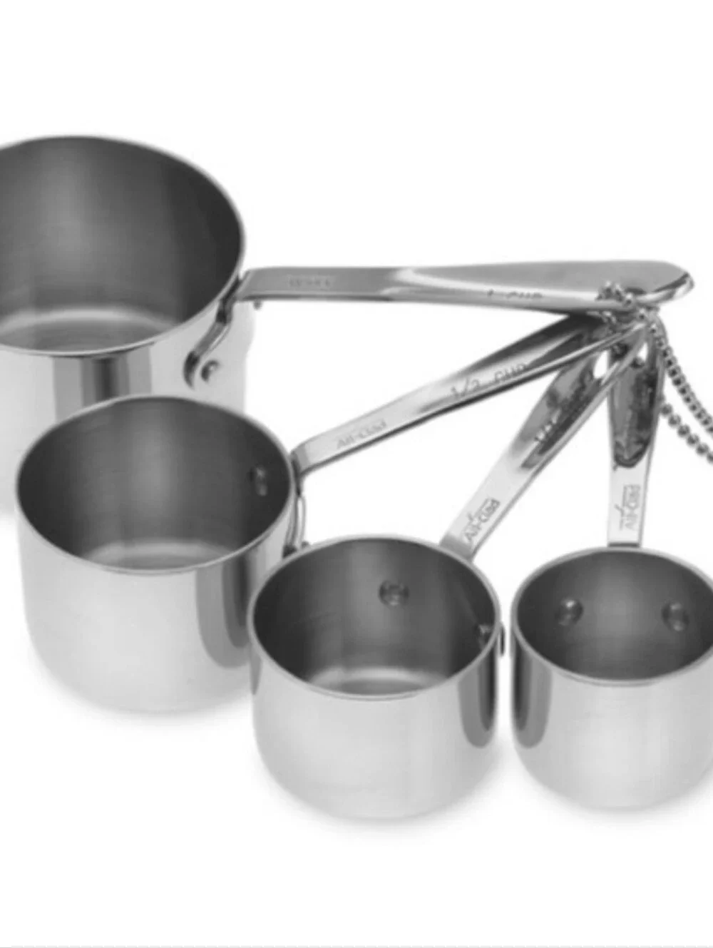 Stainless Steel Measuring Cups Set - Silver